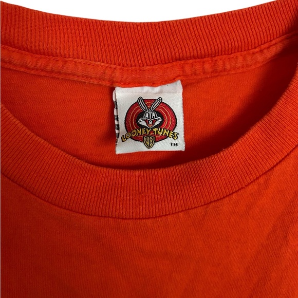 Vintage 1998 Looney Tunes Sylvester & Tweety Halloween Orange T-Shirt - Picture 3 of 3